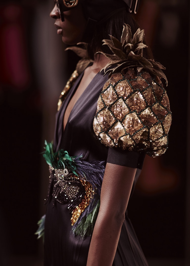 Ruffles form architectural shapes on ready-to-wear from the new collection. New Dimensions