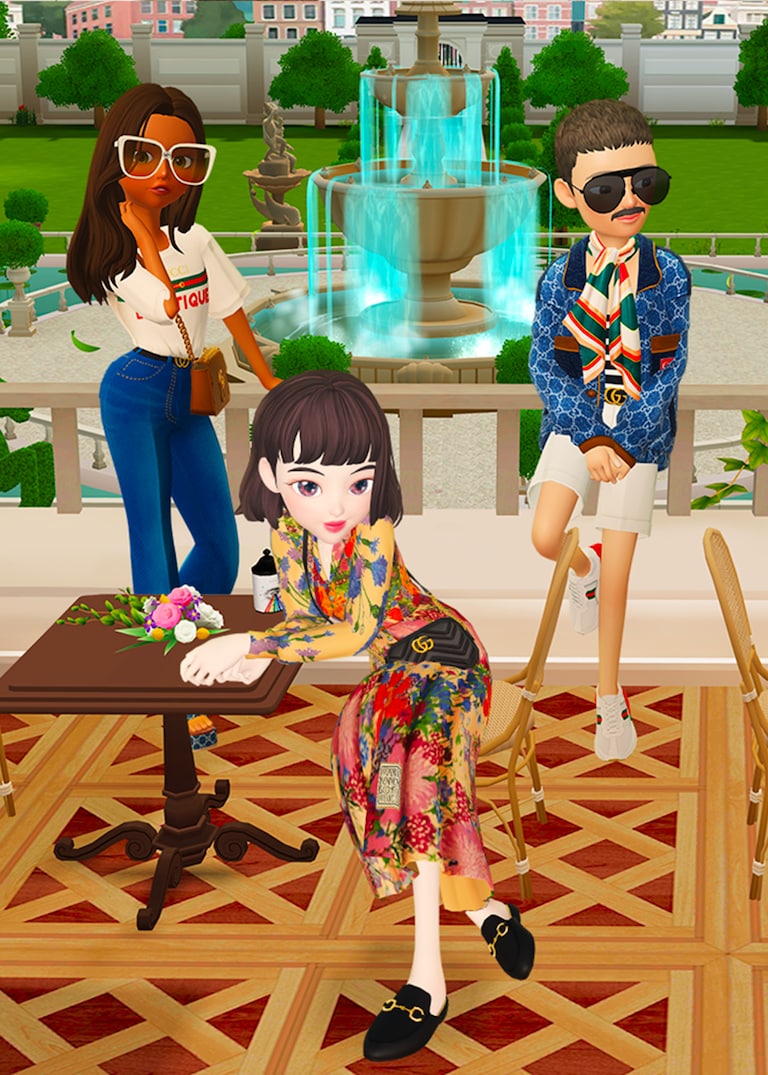 Gucci partners with ZEPETO , the app that lets you create a 3D animated version of yourself.ZEPETO x Gucci