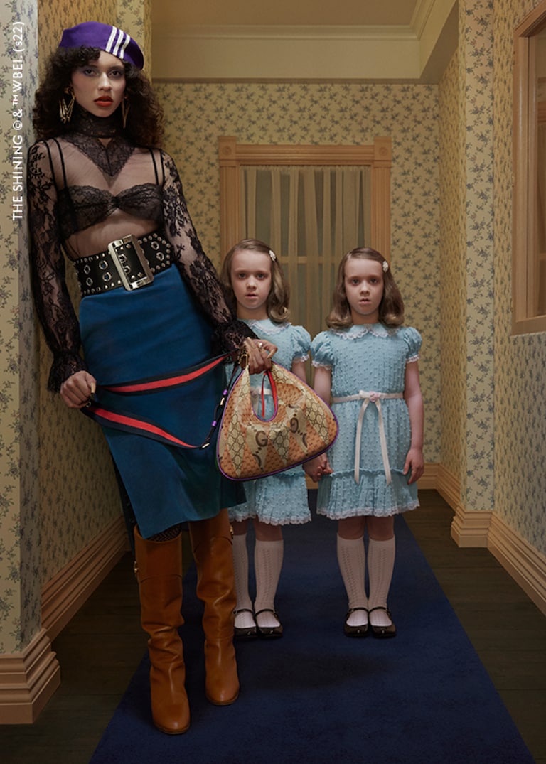 In the Exquisite Gucci campaign, Alessandro Michele expands upon his kaleidoscopic aesthetics using the ‘cross-genre’ grammar of film director Stanley Kubrick.The <br> Exquisite Gucci <br>Campaign