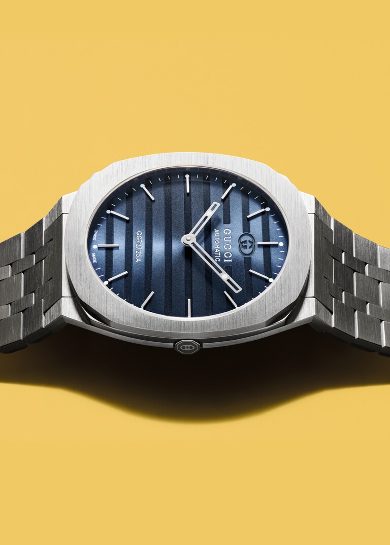 Jessica Chastain and Idris Elba showcase the GUCCI 25H timepiece collection. It’s Gucci Time