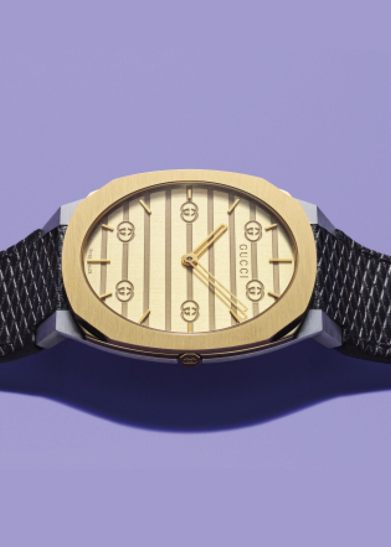 Jessica Chastain and Idris Elba showcase the GUCCI 25H timepiece collection. It’s Gucci Time
