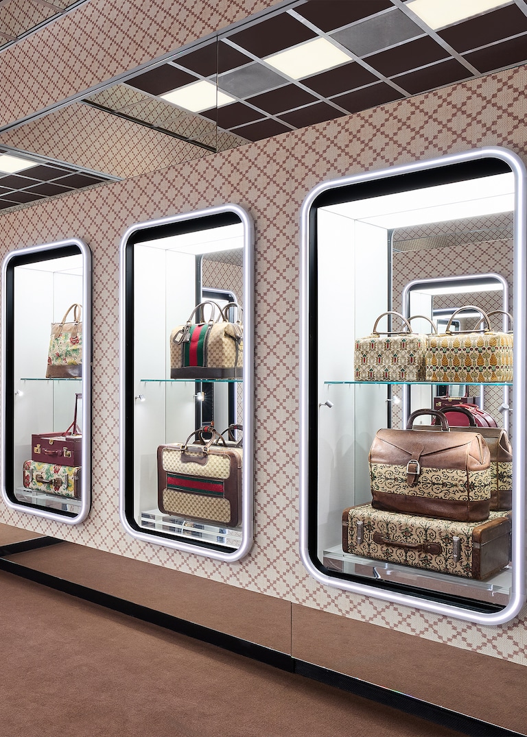 In a new exhibition at Palazzo Gucci, the House invites visitors to step into its history—from its early beginnings to its signature runway looks.Stepping into History