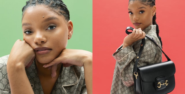 Gucci Horsebit 1955 Bag 2023 Ads: Hanni & Halle Bailey Shine