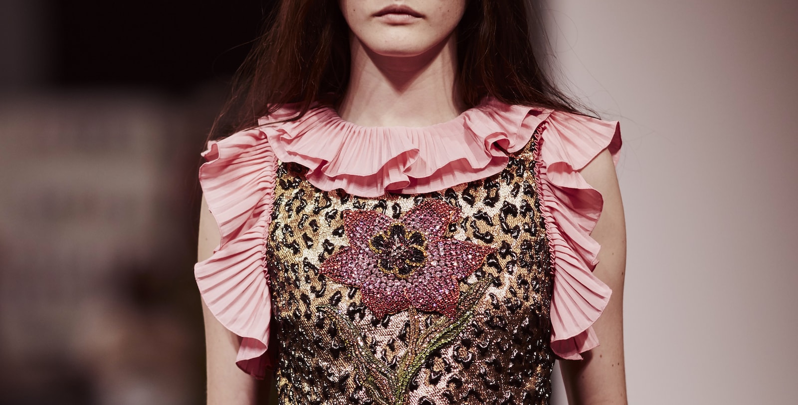 Ruffles form architectural shapes on ready-to-wear from the new collection. New Dimensions