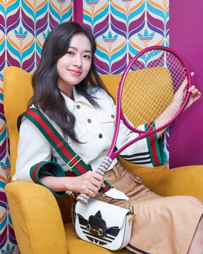 아디다스 x 구찌(adidas x Gucci) 컬렉션 론칭 이벤트에 참석한 셀럽 및 스포츠 스타