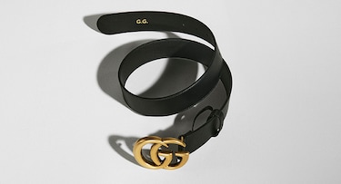 イニシャルを刻印する 〔GUCCI リ・エディション 〕ワイド レザー ベルト dc9b8e4cf94c1a18b612d60d80320e