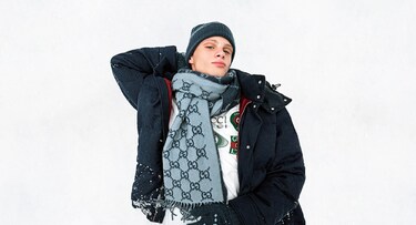 Gucci hat and scarf set mens deals