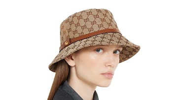 GUCCI グッチ ハット ピンクx青x茶(総柄) 57cm 4103624E0579 Original GG Canvas Baseball Hat With Web | GUCCI® TR