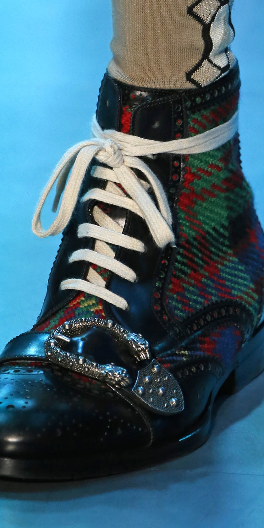 Queercore brogue boot Gucci Men's Boots 449950DKG001000