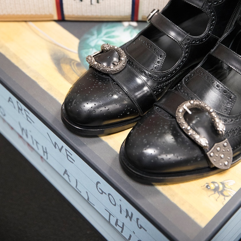 Queercore brogue boot Gucci Men's Boots 449950DKG001000