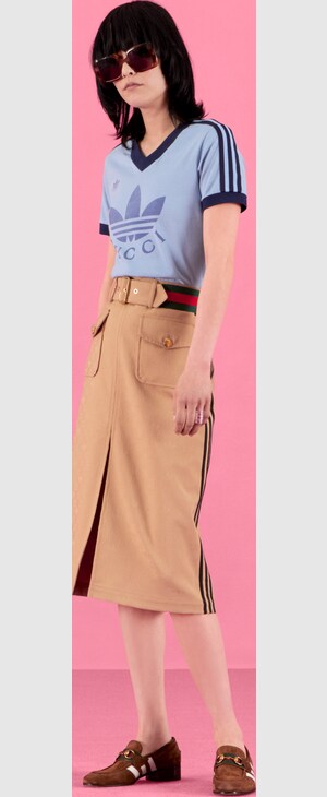 adidas x Gucci エングレービング ワイドリングスターリングシルバー ...
