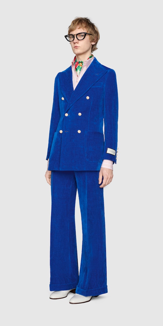 gucci suit blue