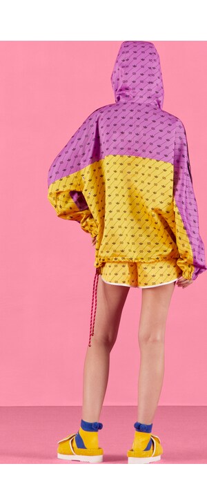 adidas x Gucci ボンバージャケットイエロー&パープル | GUCCI® JP