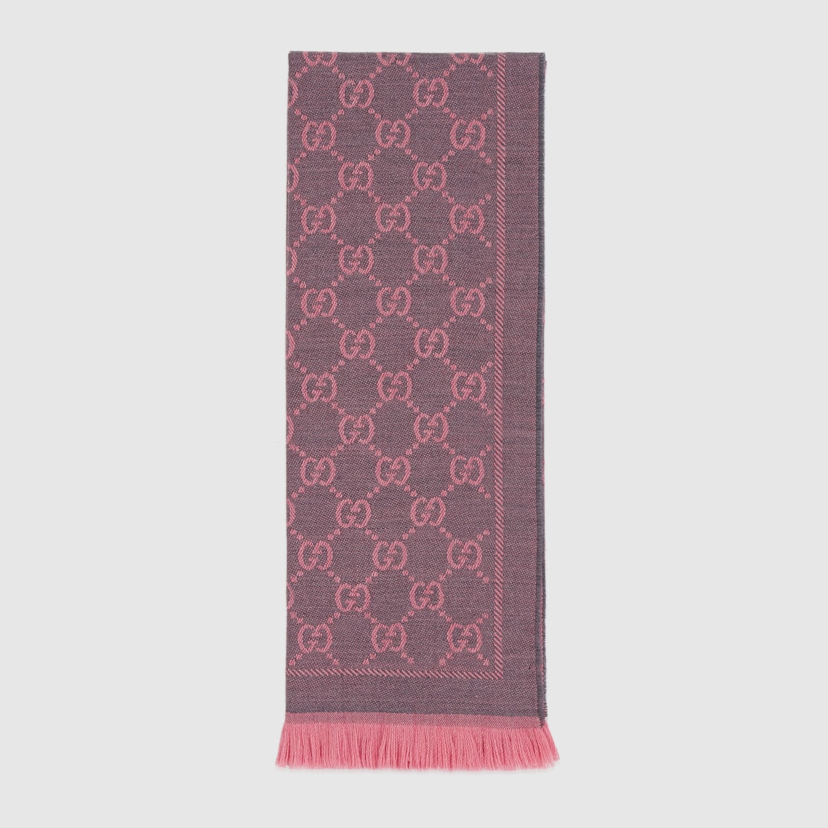 GG wool scarf in graphite | GUCCI® US
