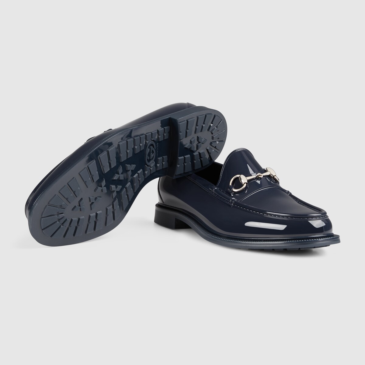 horsebit rubber loafer