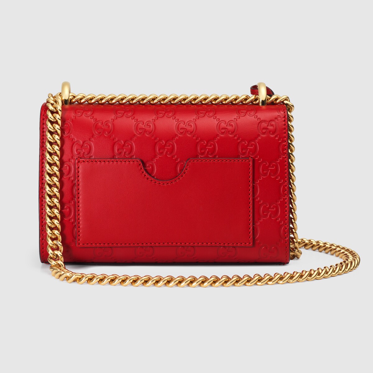 gucci padlock bag red