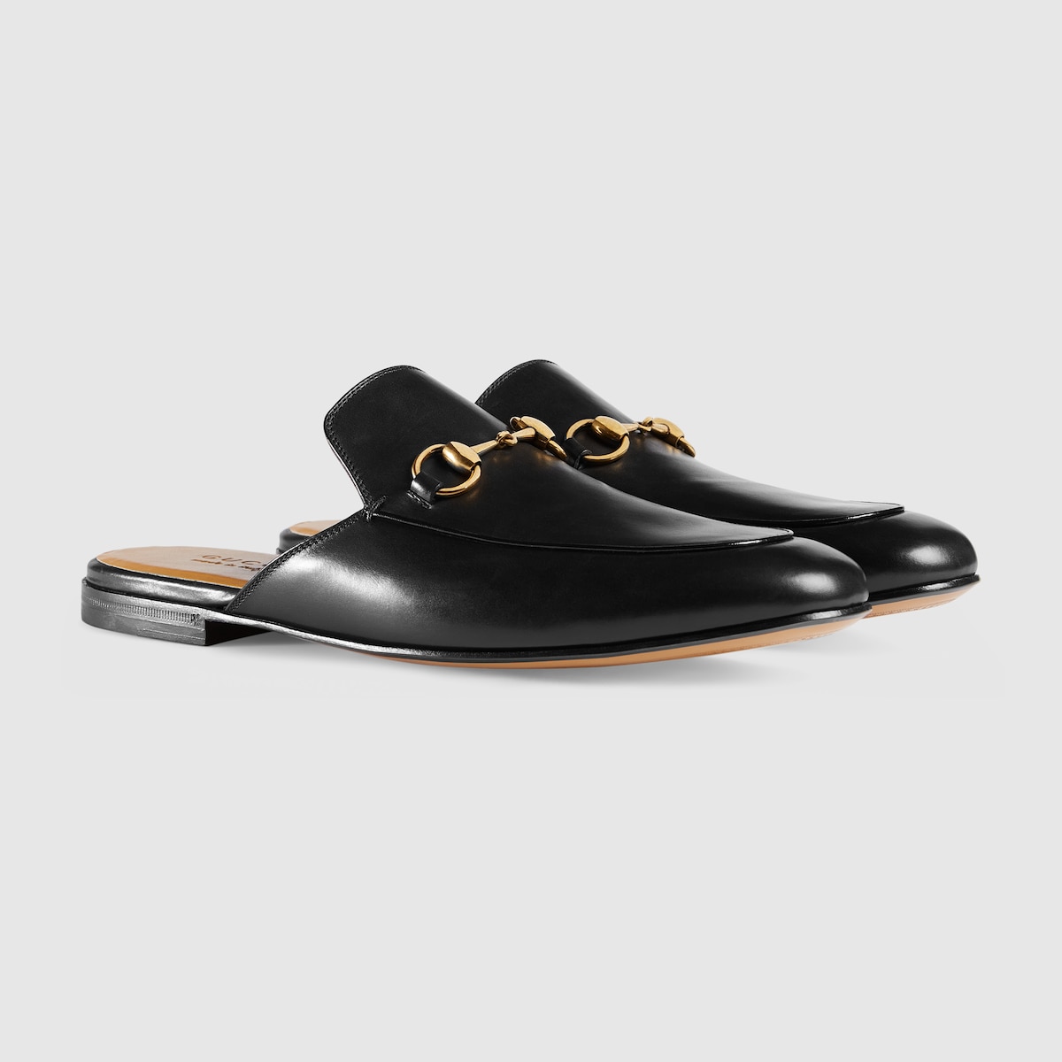 Gucci leather horsebit clearance slipper