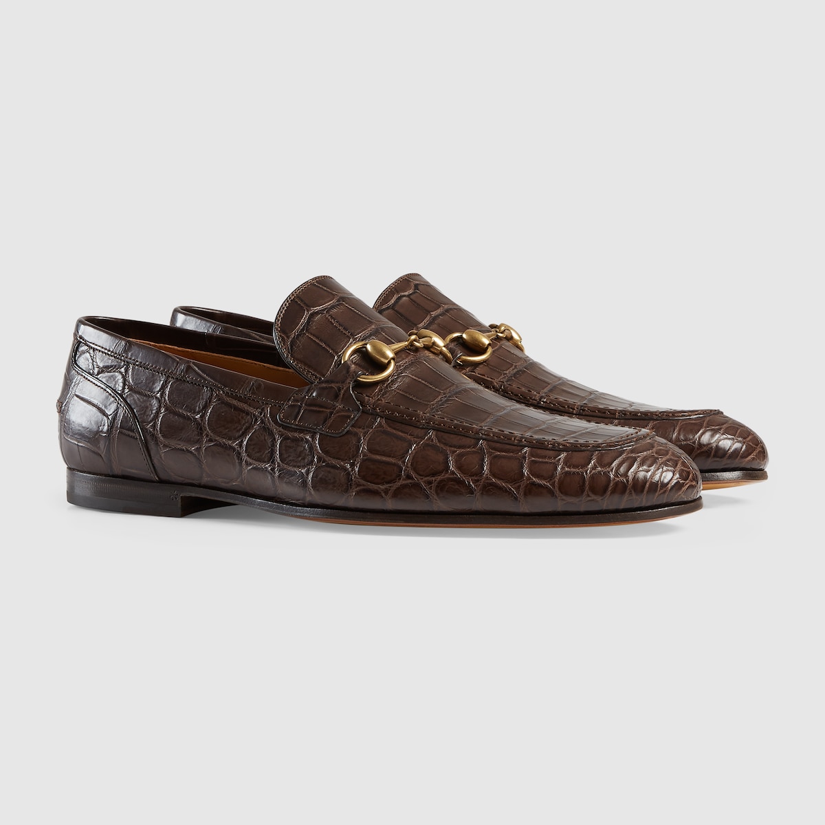Crocodile 2025 gucci loafers