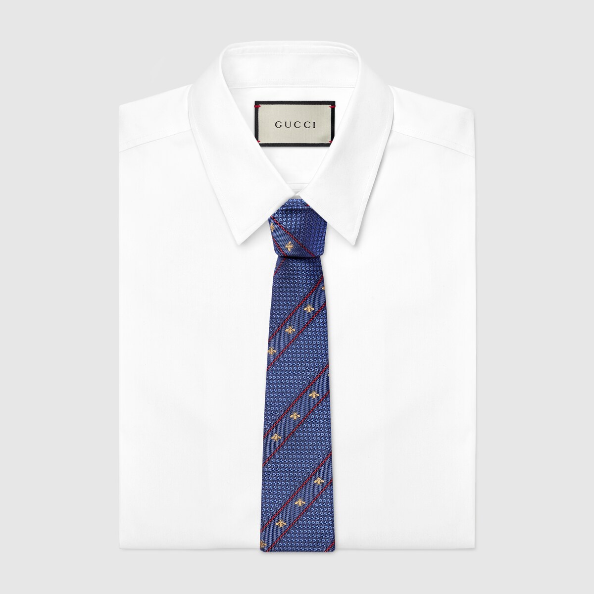 Bee Web silk tie