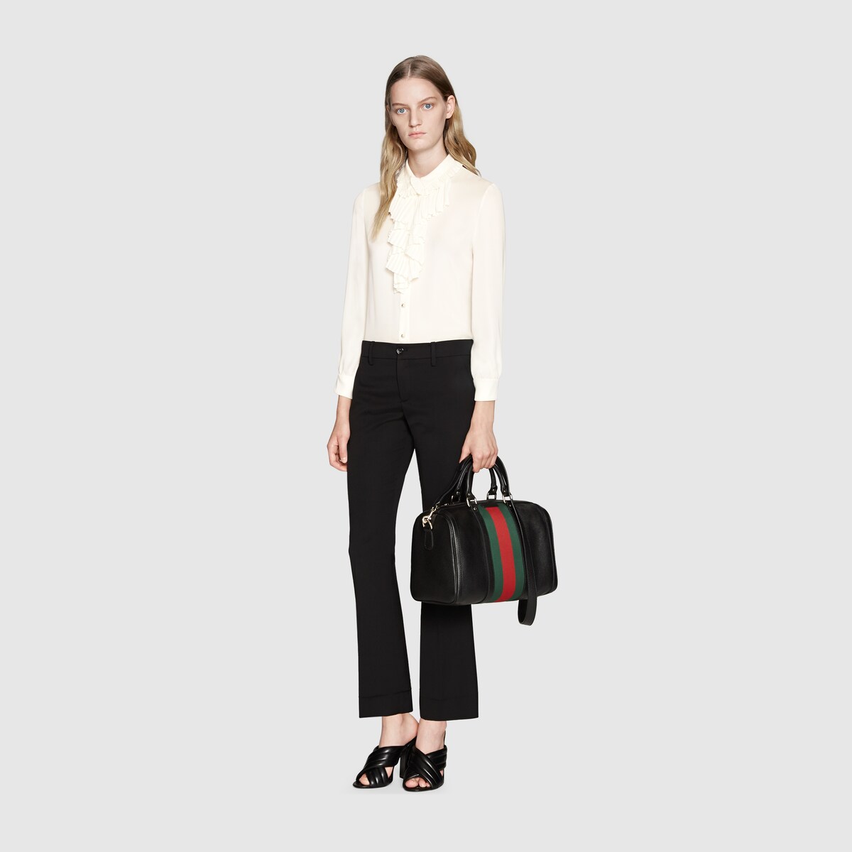 Gucci vintage web boston bag black 2025