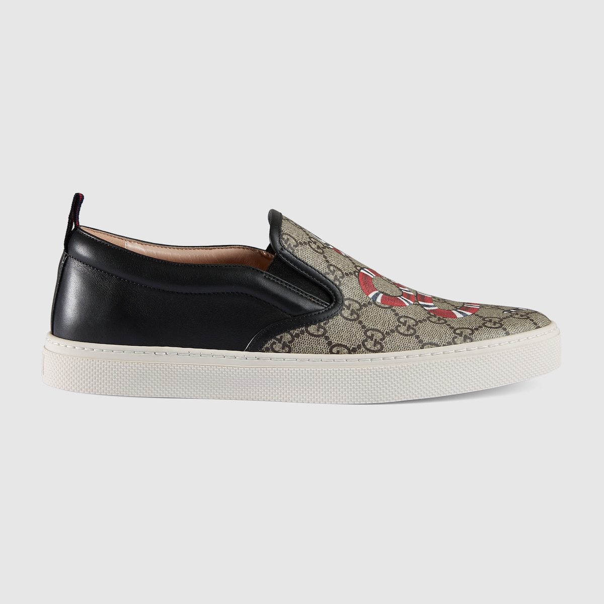 Men s Kingsnake print GG Supreme slip on sneaker in Kingsnake print GUCCI AE