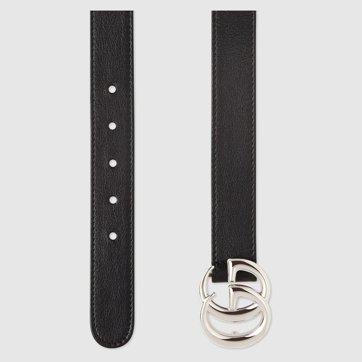 ceinture pour enfant en cuir en cuir noir GUCCI BE