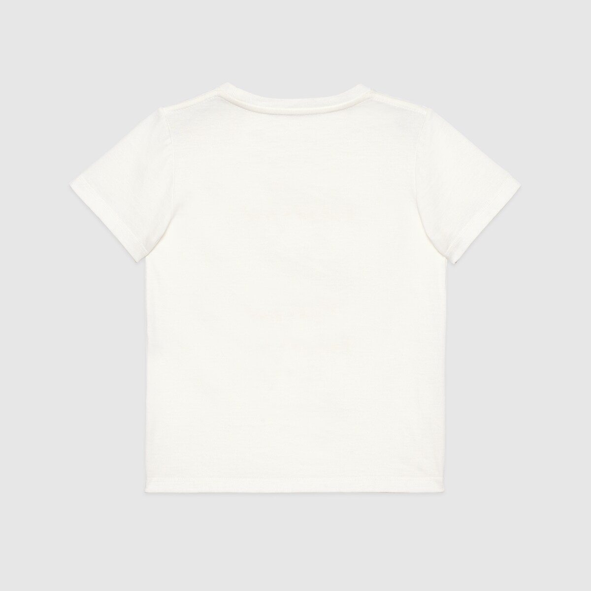 White Cotton Children's T-Shirt With Gucci Logo