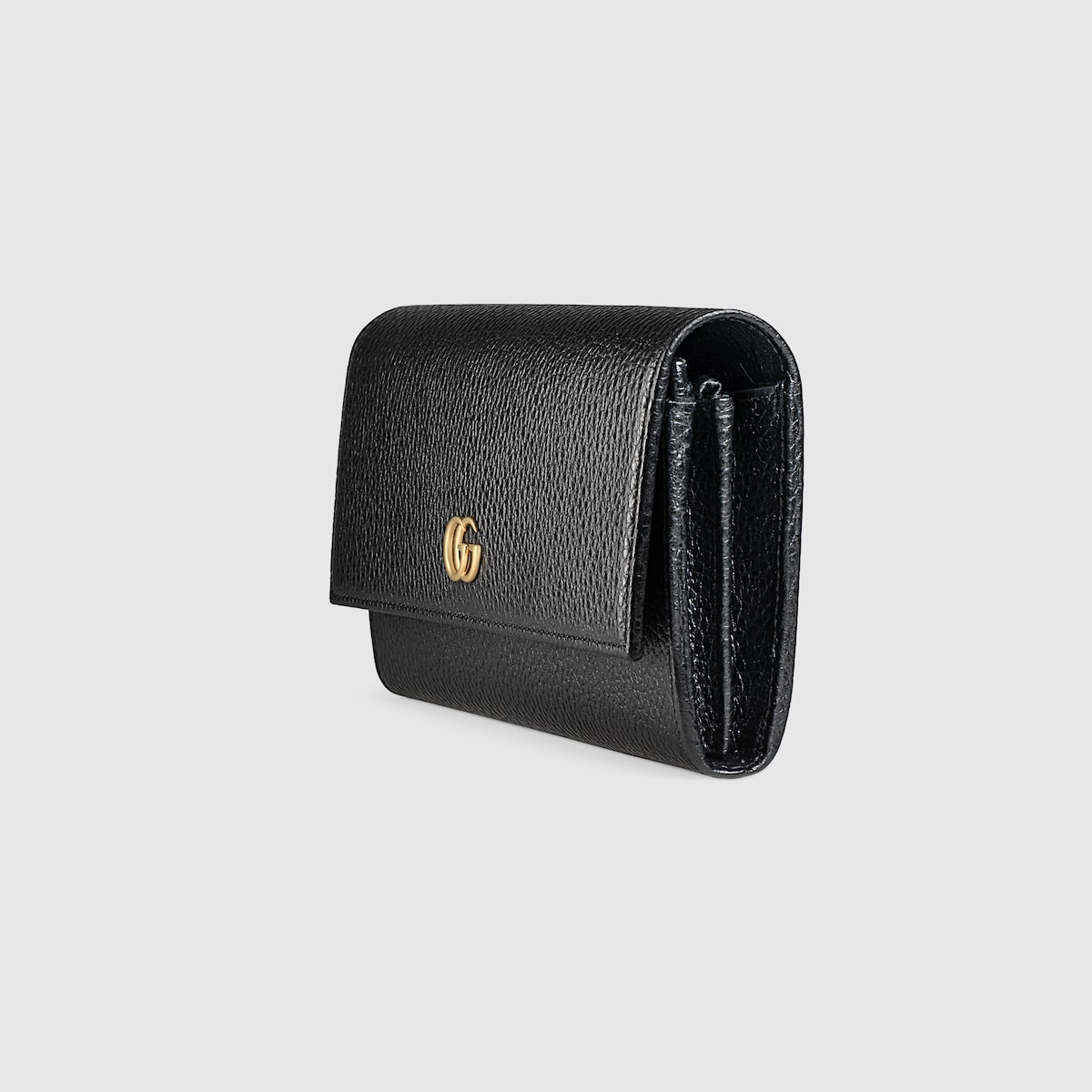 Black Textured Leather GG Marmont Continental Wallet GUCCI Canada