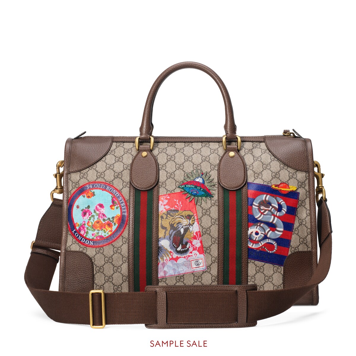 gucci courrier soft gg supreme duffle bag