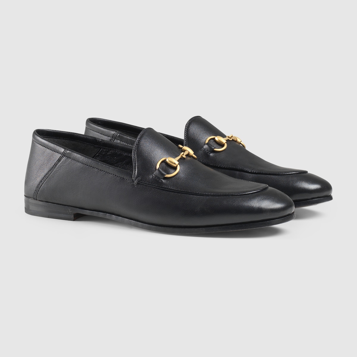 Horsebit Loafer in Black Leather for Women GUCCI Australia