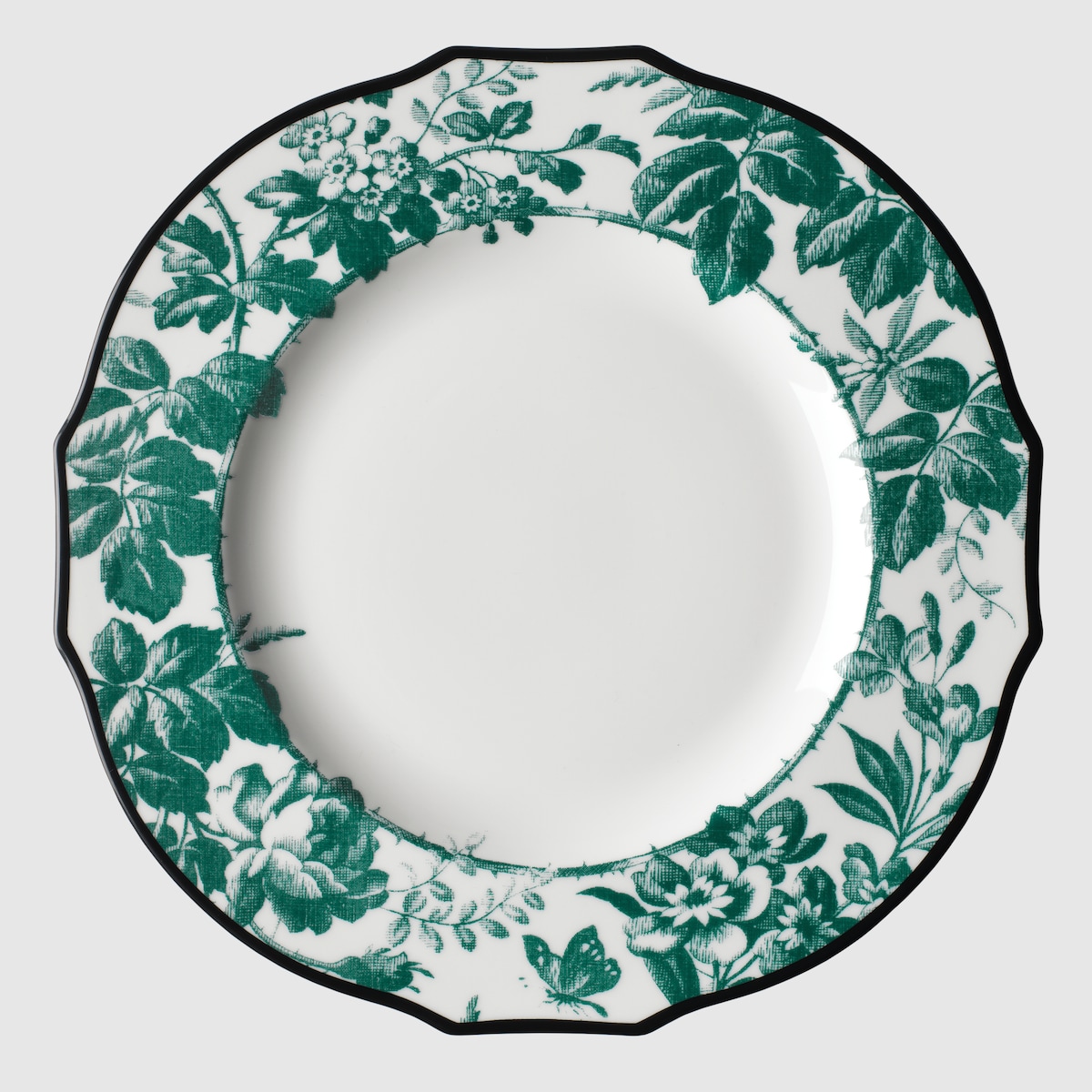 GUCCI グリーン 陶器皿 2枚セット 腊叶印花主菜盘（套装） in 绿色腊叶| GUCCI® FR