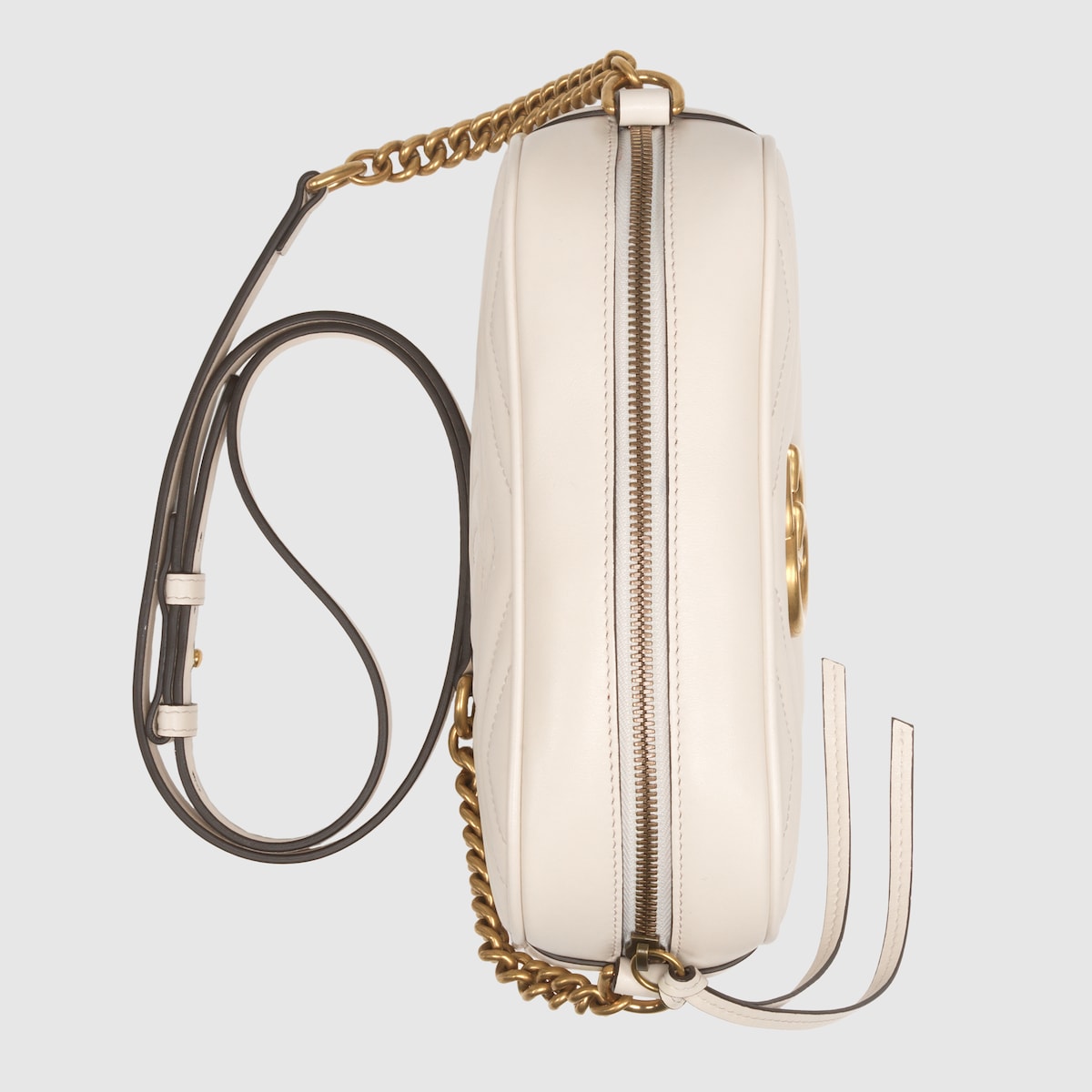 White Leather GG Marmont Small Shoulder Bag | GUCCI® US