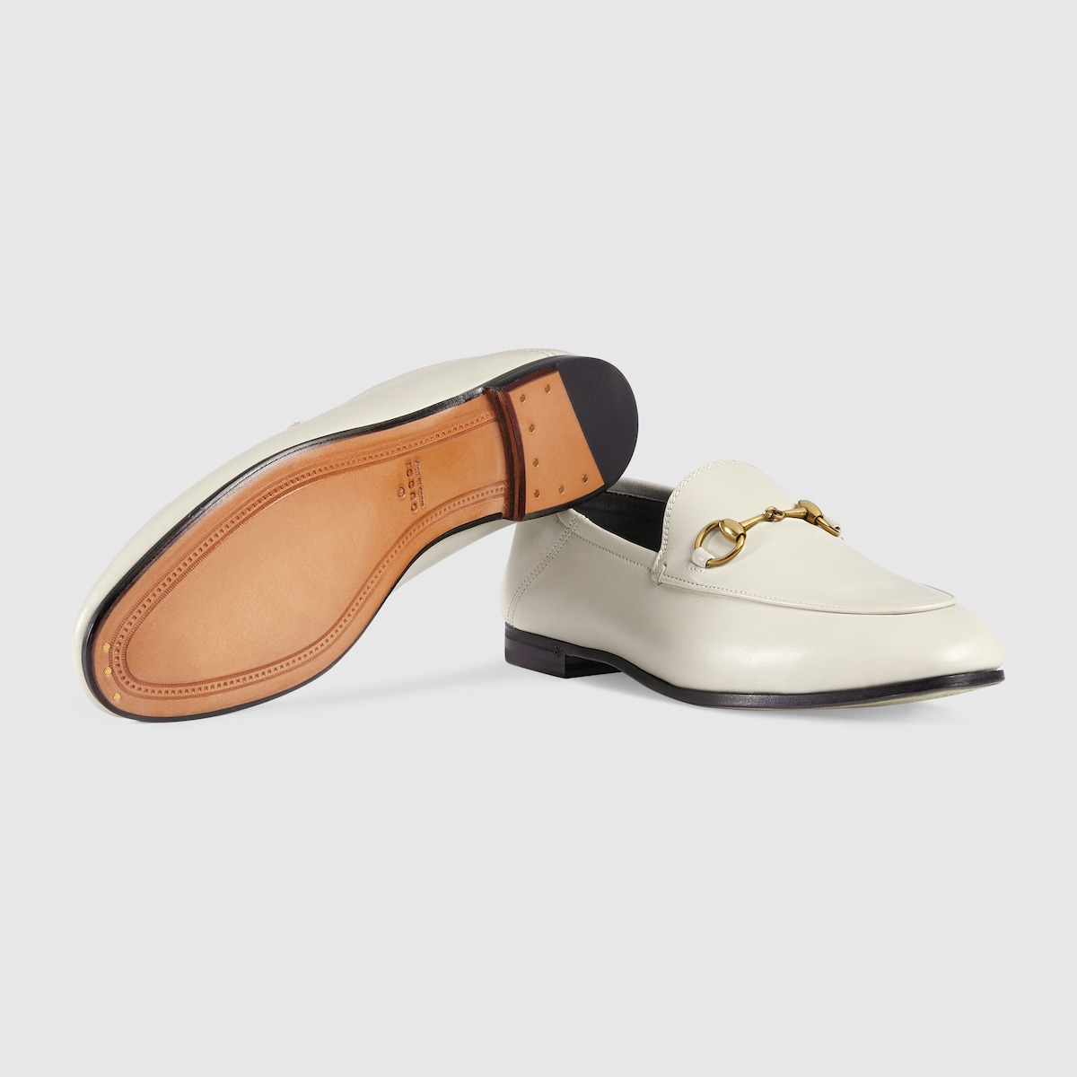 Mens white gucci loafers discount