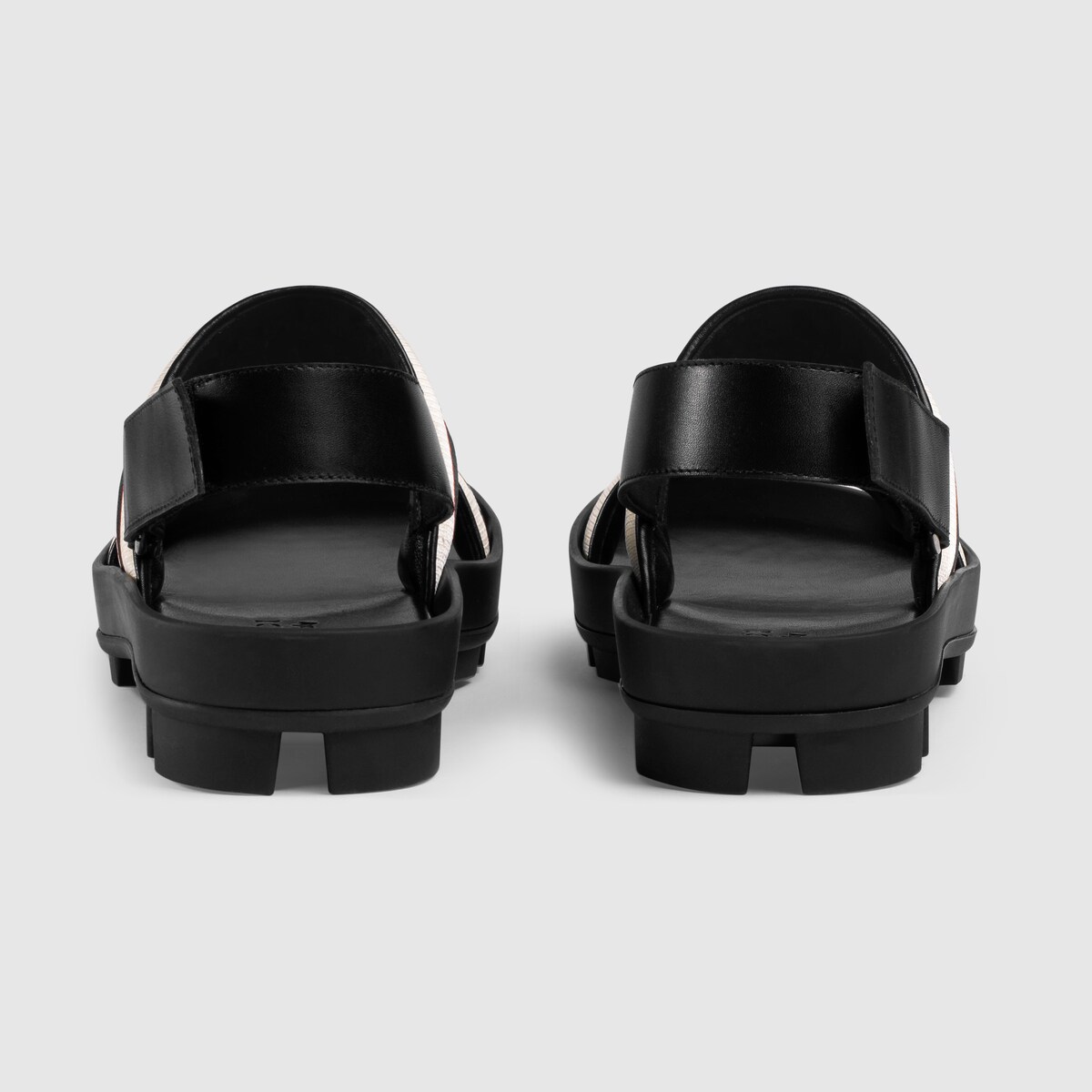 gucci stripe strap sandal