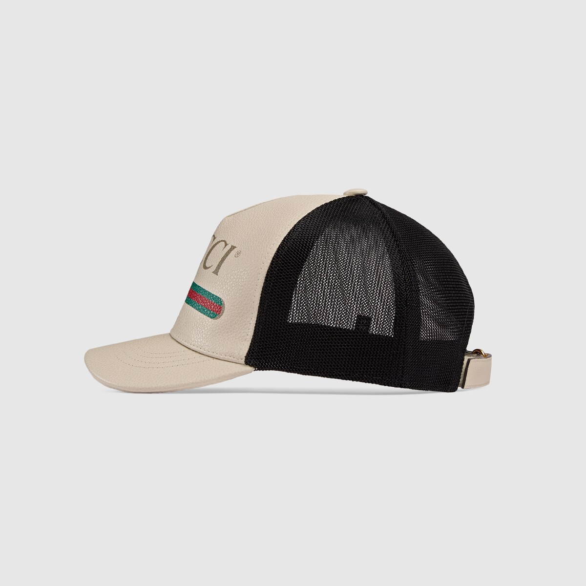 gucci leather baseball cap
