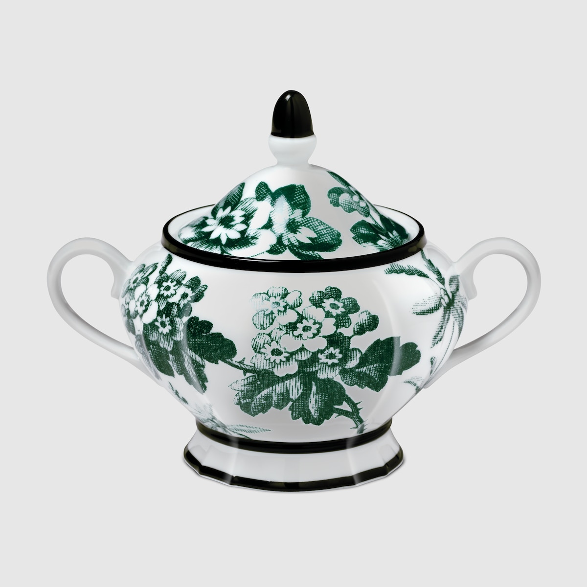 Green Herbarium Sugar Bowl