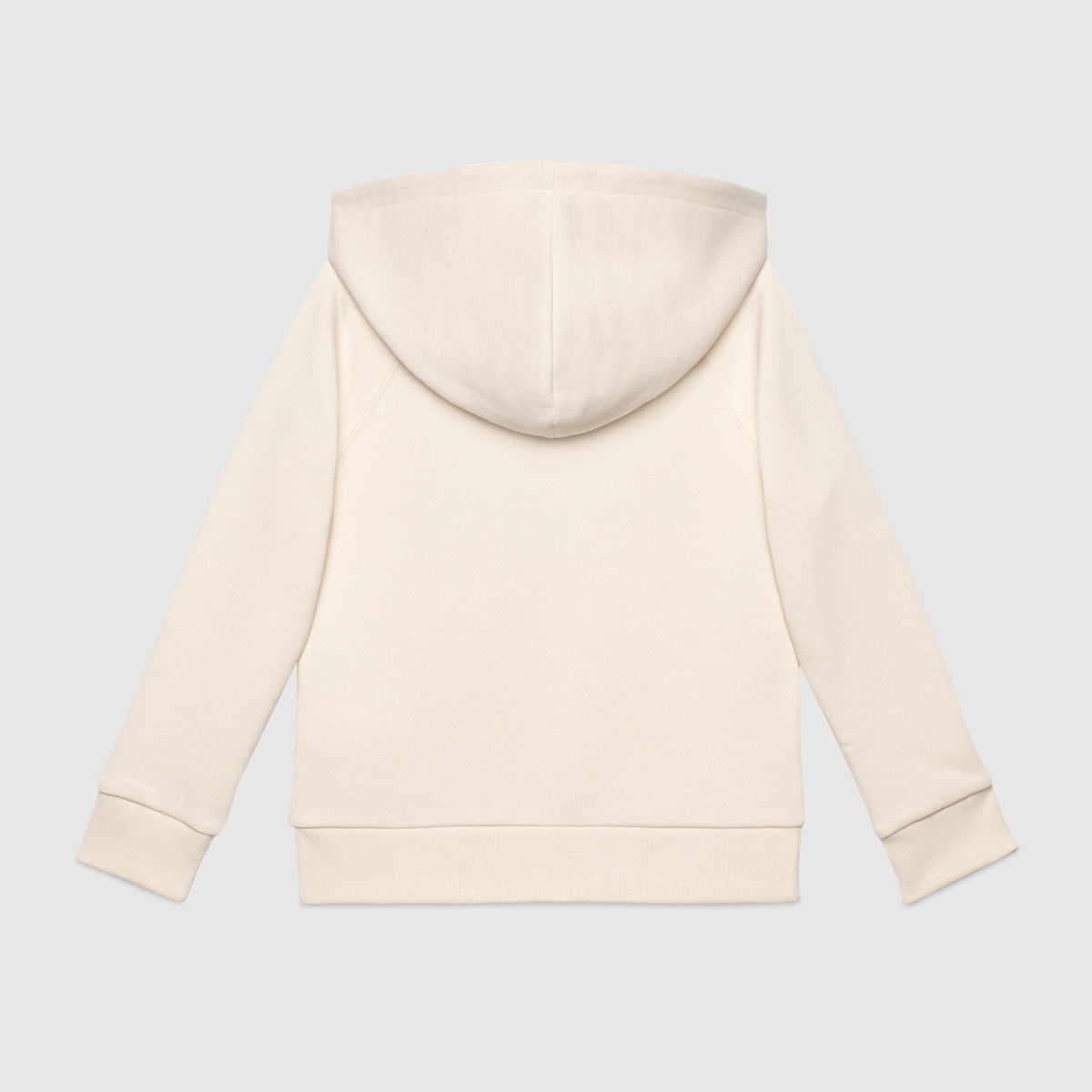 White Cotton Children's Sweatshirt With Gucci Logo & Hood - thumbnail 2