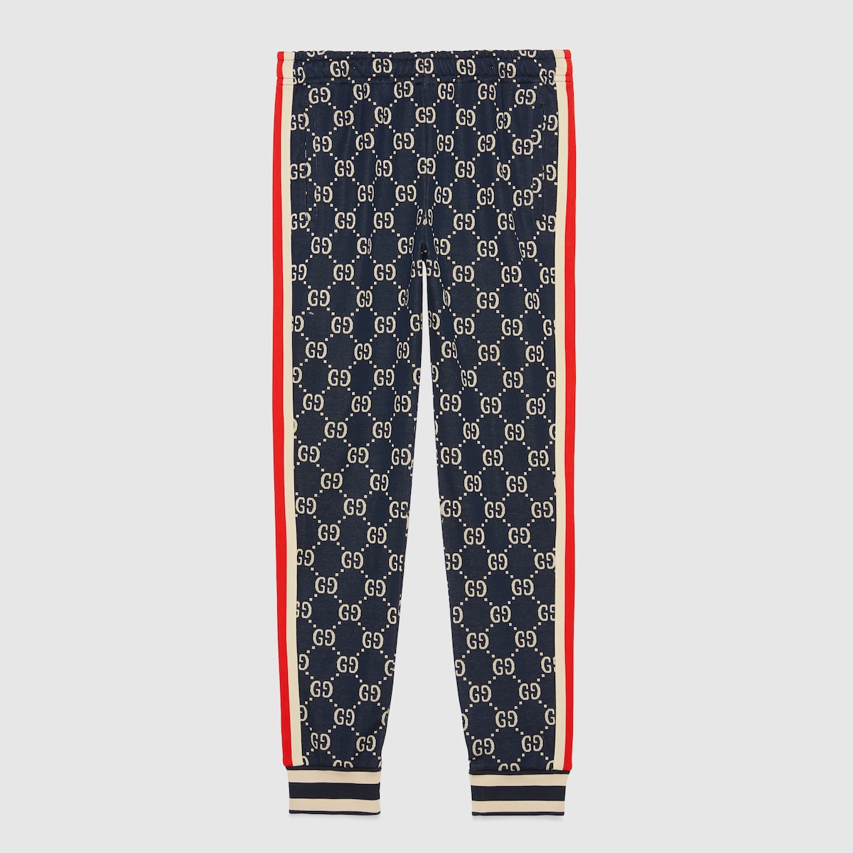Pantalón de Chándal de Jacquard GG en Jacquard con GG azul/marfil