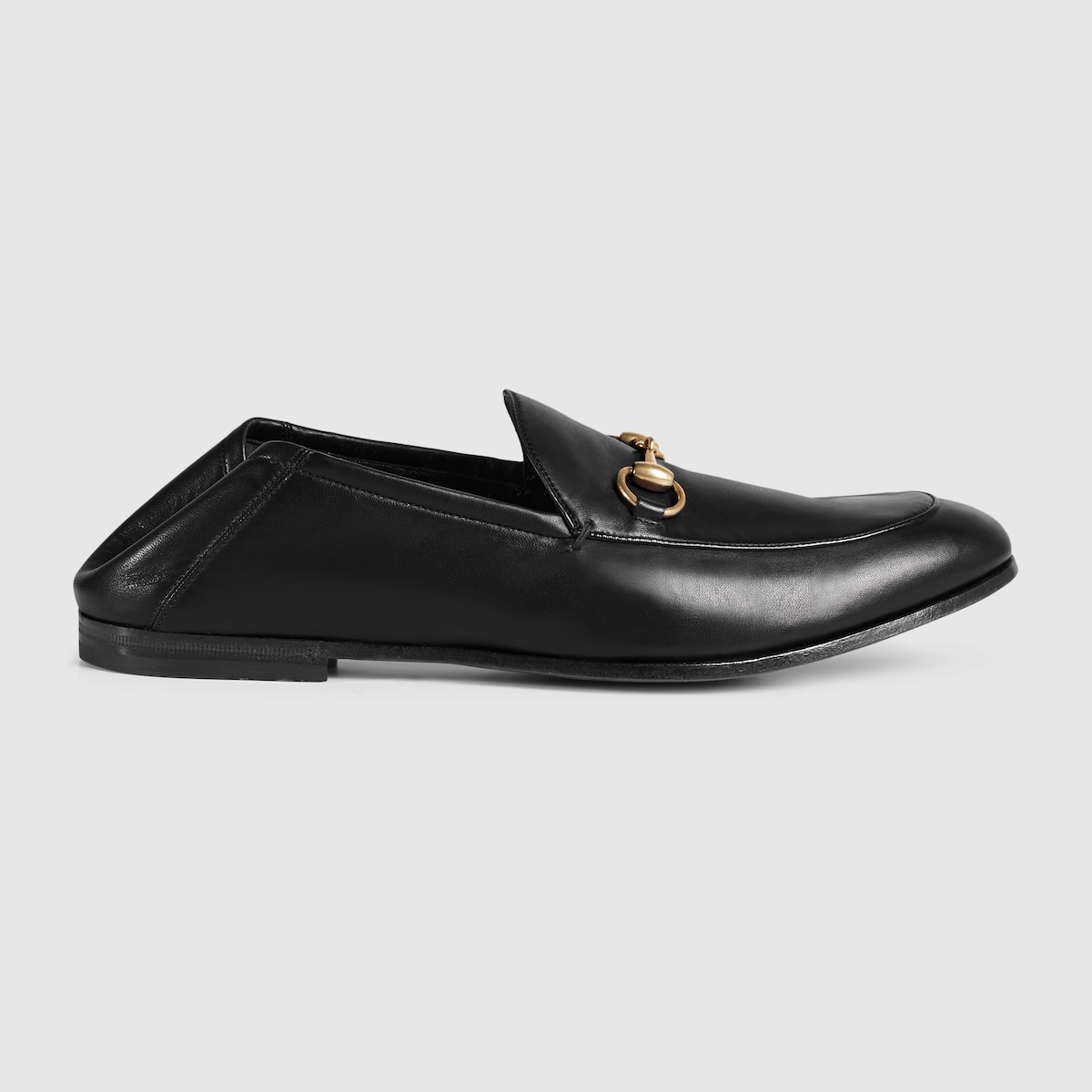 Black Leather Horsebit Loafer GUCCI MX