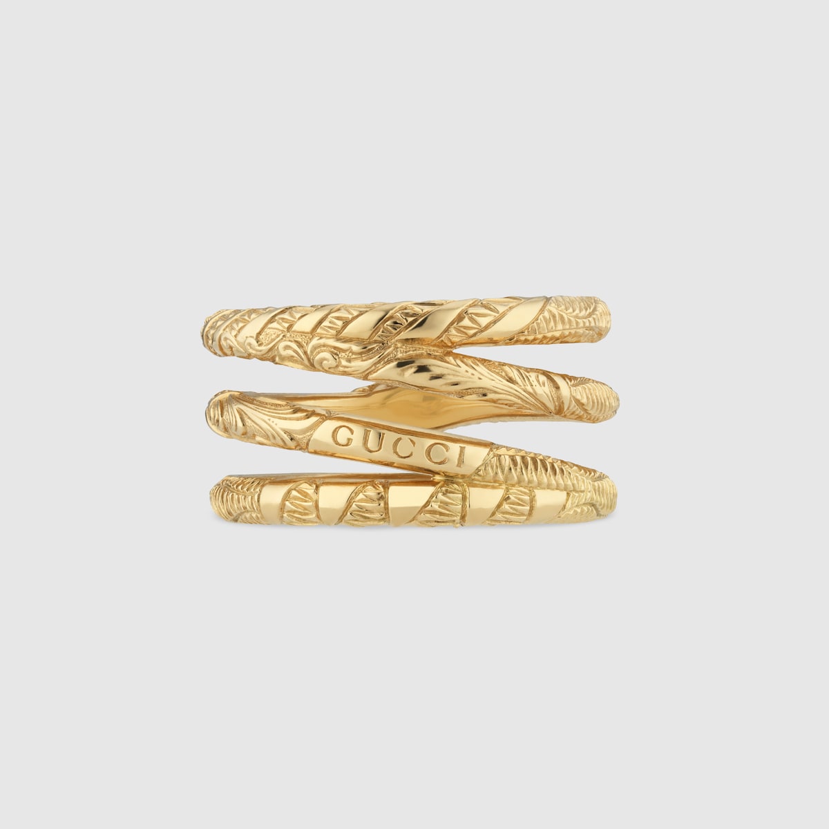 Gucci gold snake ring discount