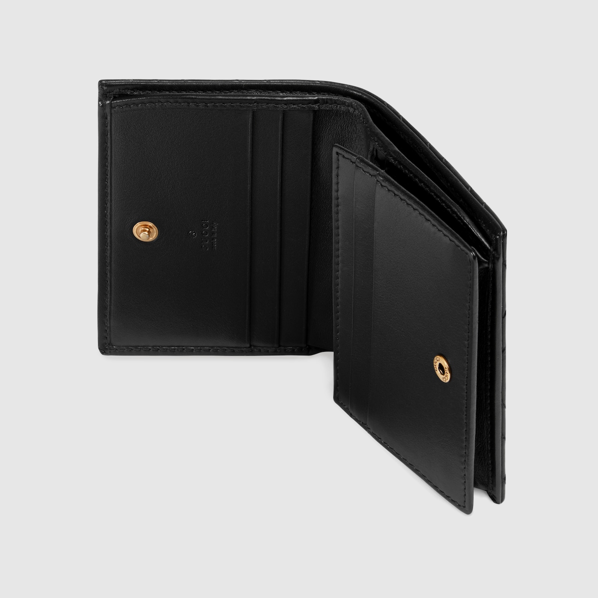 Portafoglio piccolo GG Marmont in pelle nera GUCCI Italia