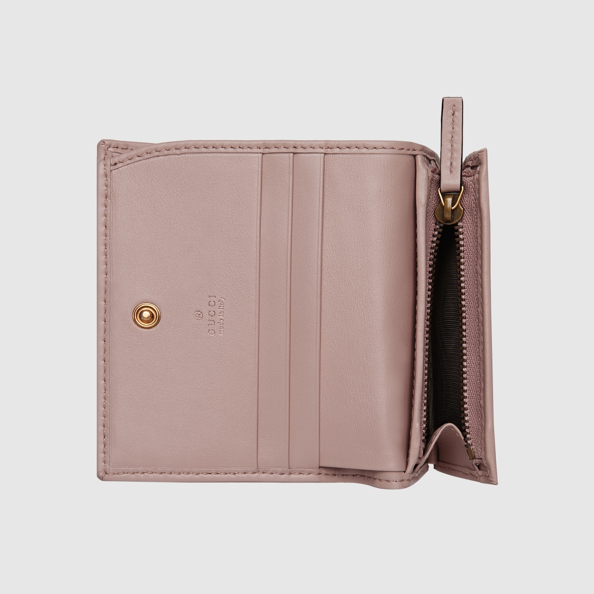 ★送料・関税込★GUCCI★GG MARMONT CARD CASE WALLET★ GG Marmont card case wallet in dusty pink leather | GUCCI® US
