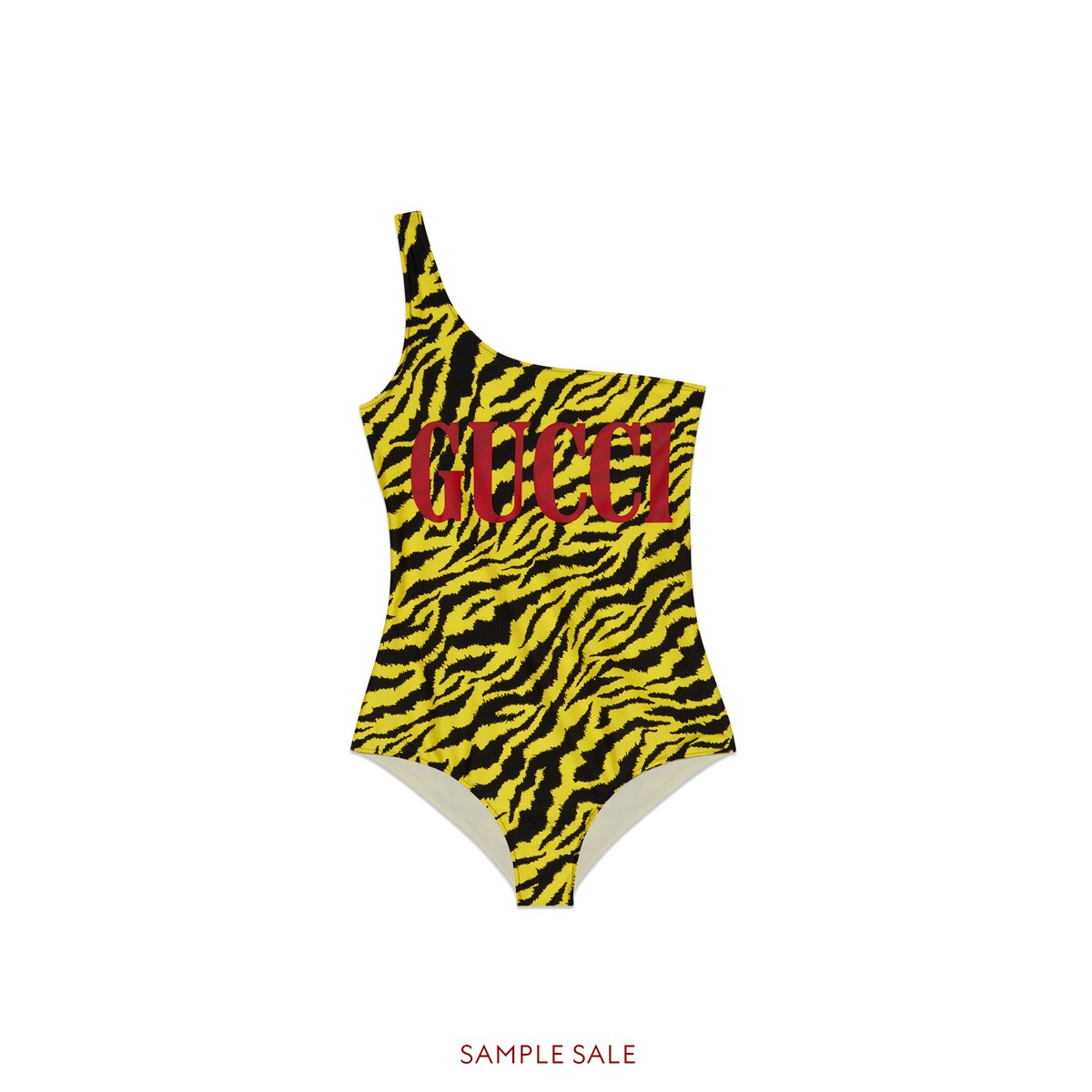 GUCCI SPARKLING SWIMSUIT WITH ZEBRA PRINT