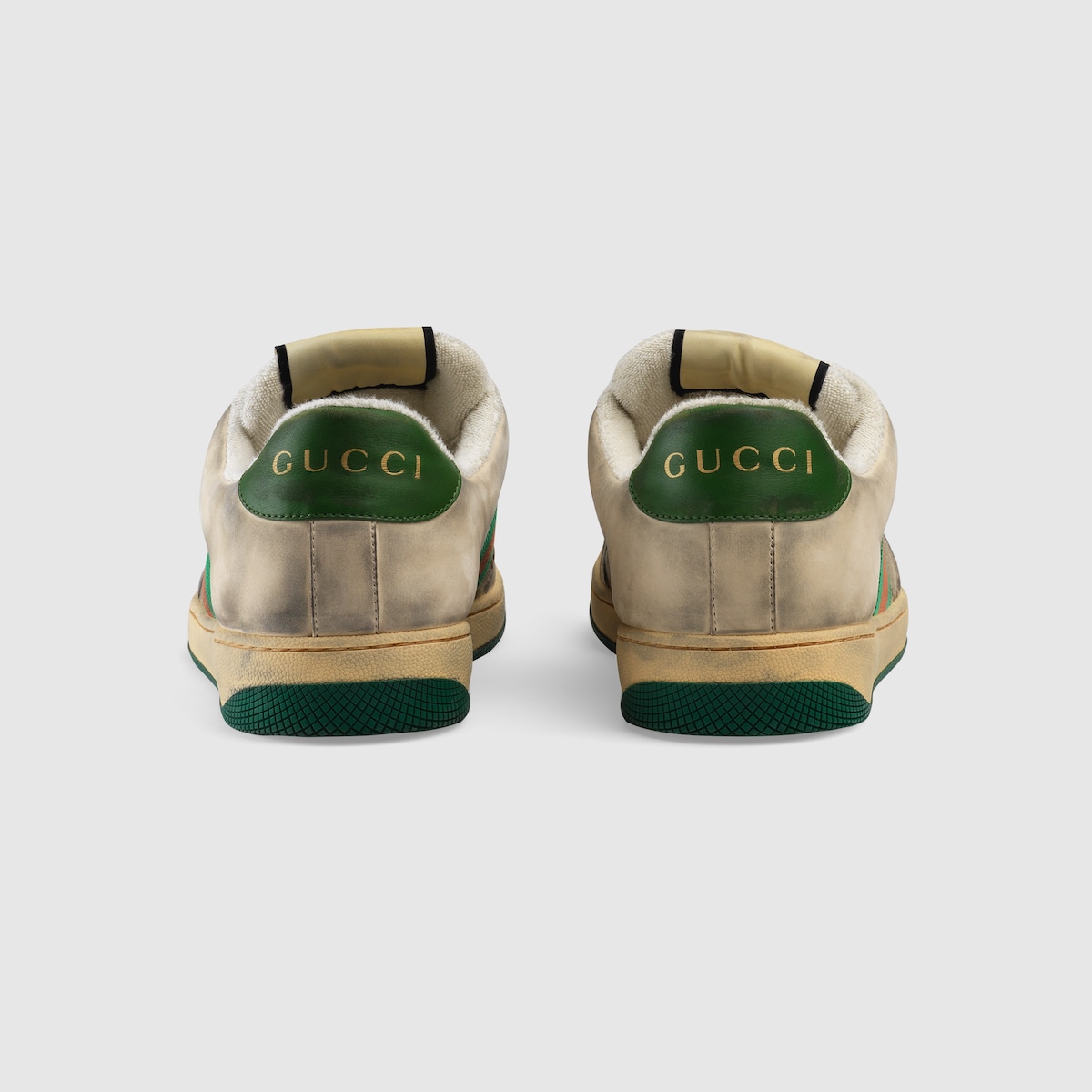 GG Canvas / White Leather Men's Screener Sneaker - thumbnail 3