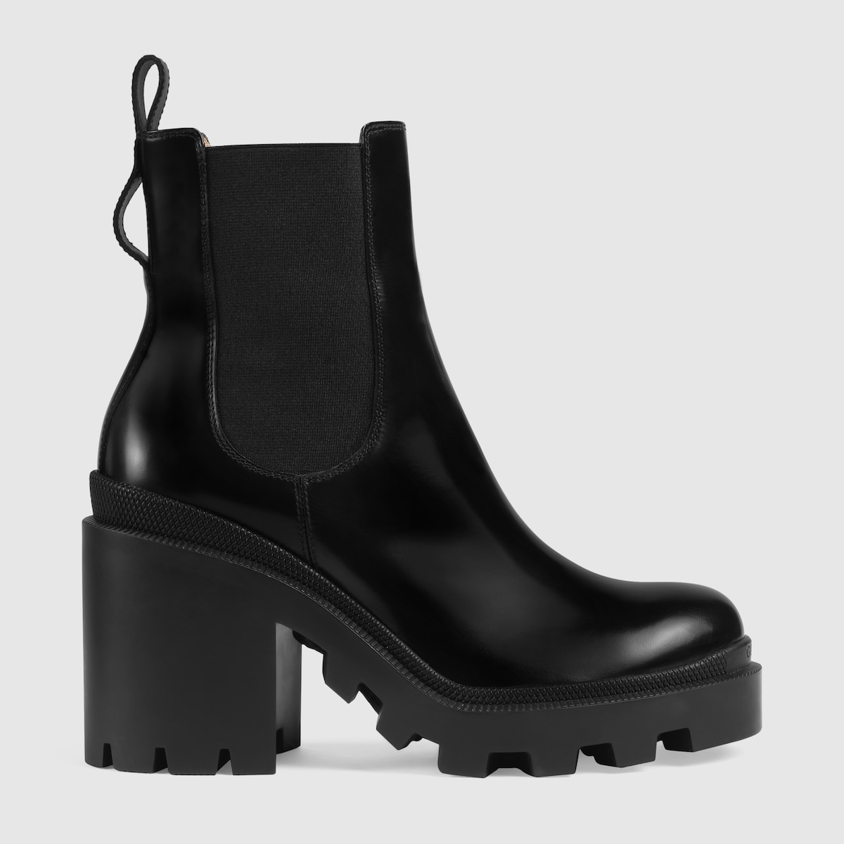 GUCCI LEATHER ANKLE BOOT WITH BELT,550044DKS001000
