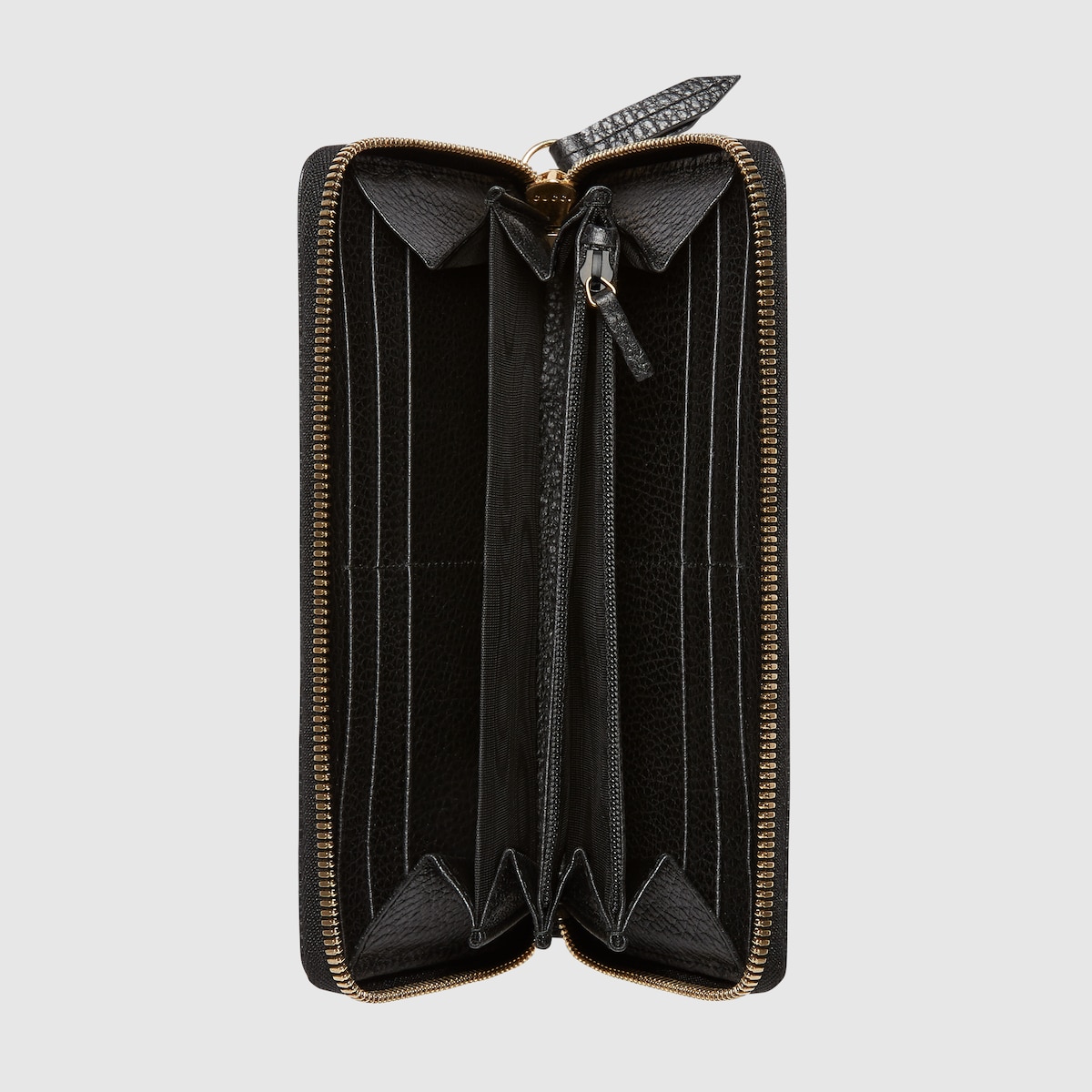 GG Marmont zip around wallet in black leather | GUCCI® US