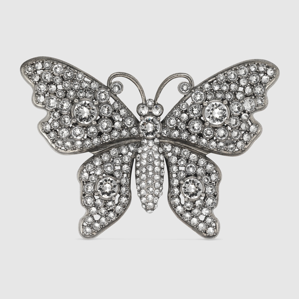 gucci 19春夏女士水晶铆钉蝴蝶胸针 503935 j3f78 8162 1周左右发货