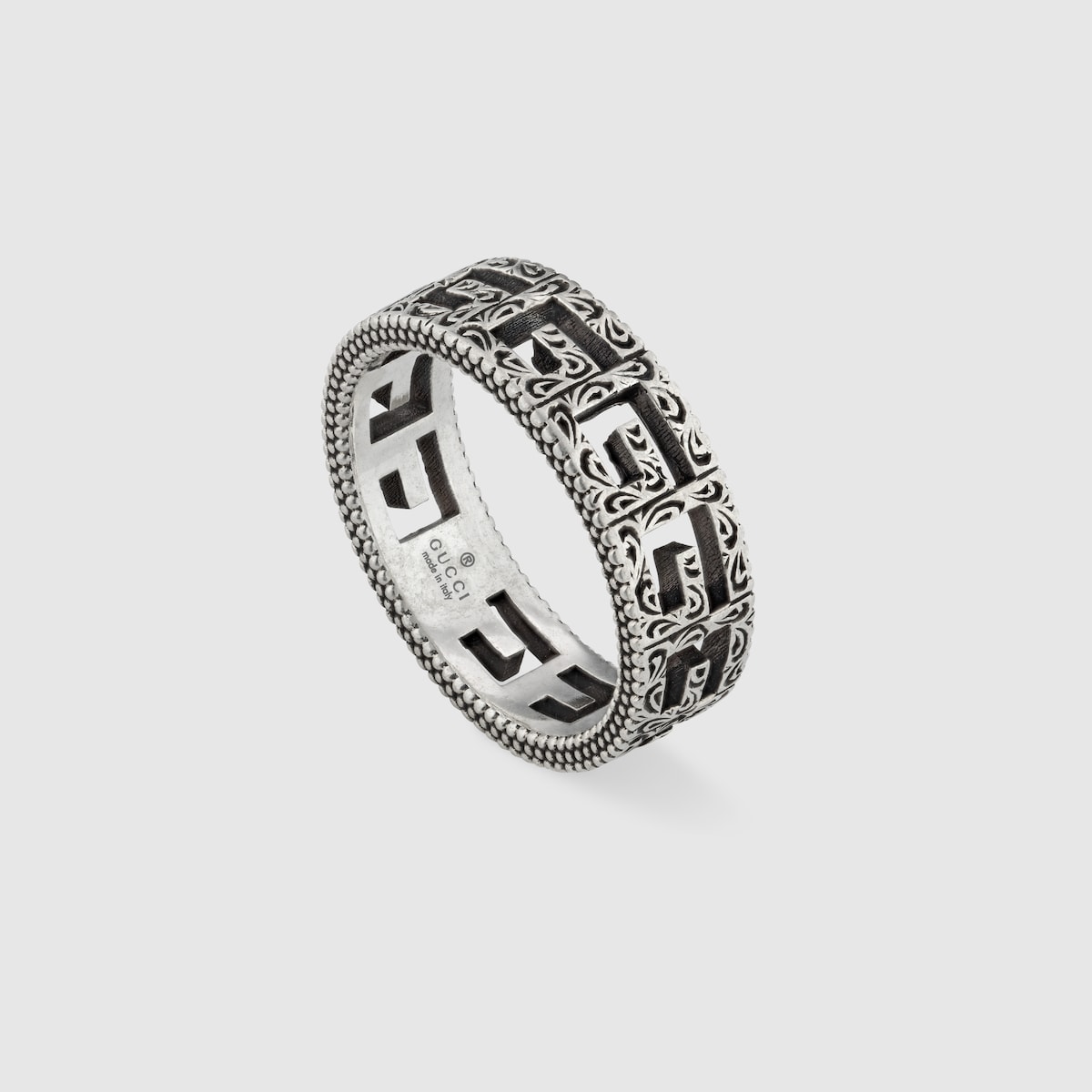 手数料安い Wide US GUCCI® | silver sterling 925 in G Square with ring アクセサリー