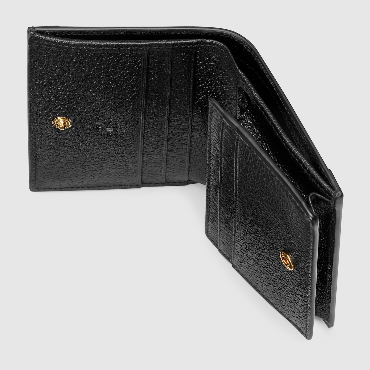 Black Leather Ophidia Card Case Wallet GUCCI® 香港