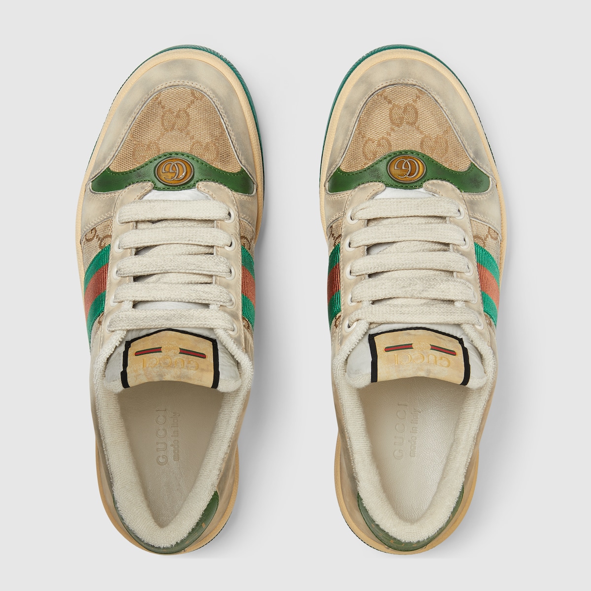【GUCCI】WOMENS SCREENER SNEAKER◆785728AADJ9 Women's Screener sneaker in butter leather | GUCCI® US